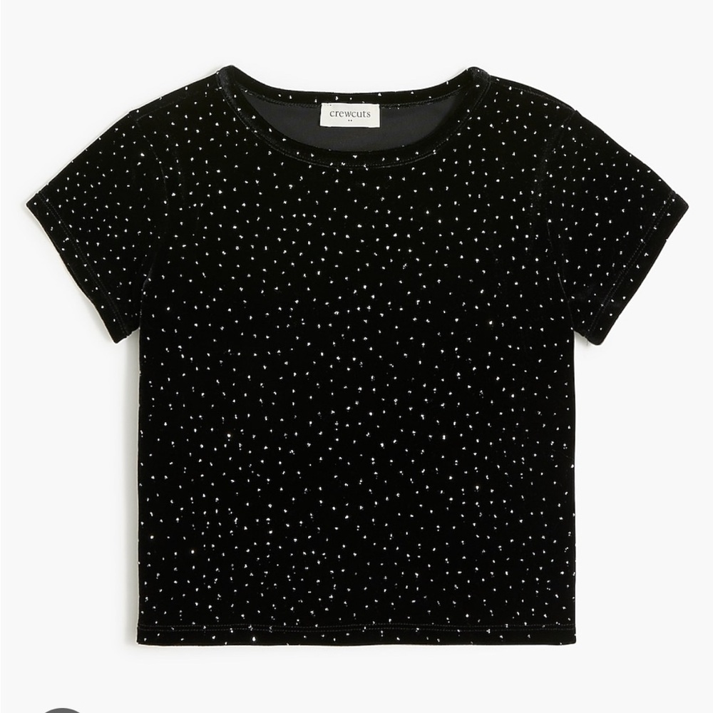 J Crew SET girls velvet sparkle